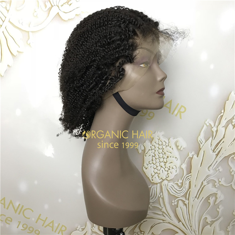 Discount natural full lace wigs Afro curly X90